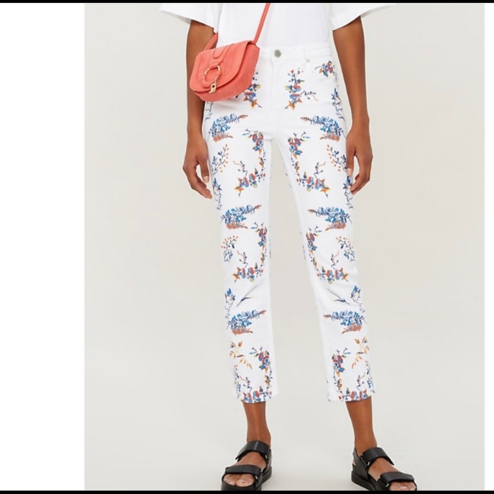 Maje Pia white floral Pants